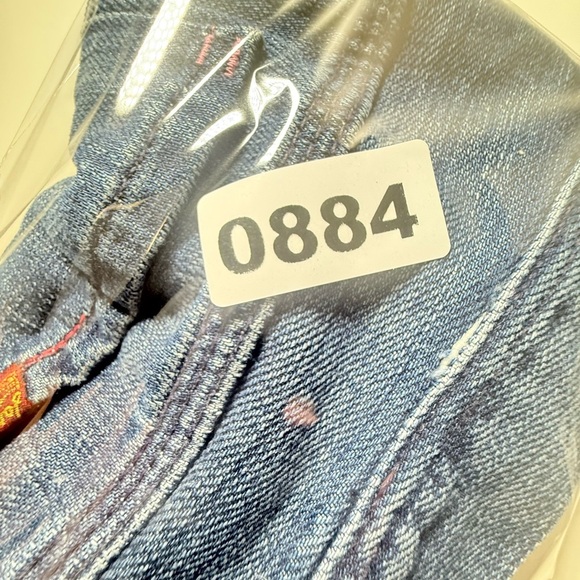 7 For All Mankind Light Blue Jean Shorts - Picture 9 of 9